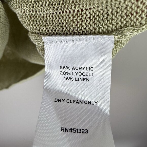 Halogen Sage Green Linen Blend Lightweight Cardigan Sweater Small NWT Nordstrom - Picture 7 of 8
